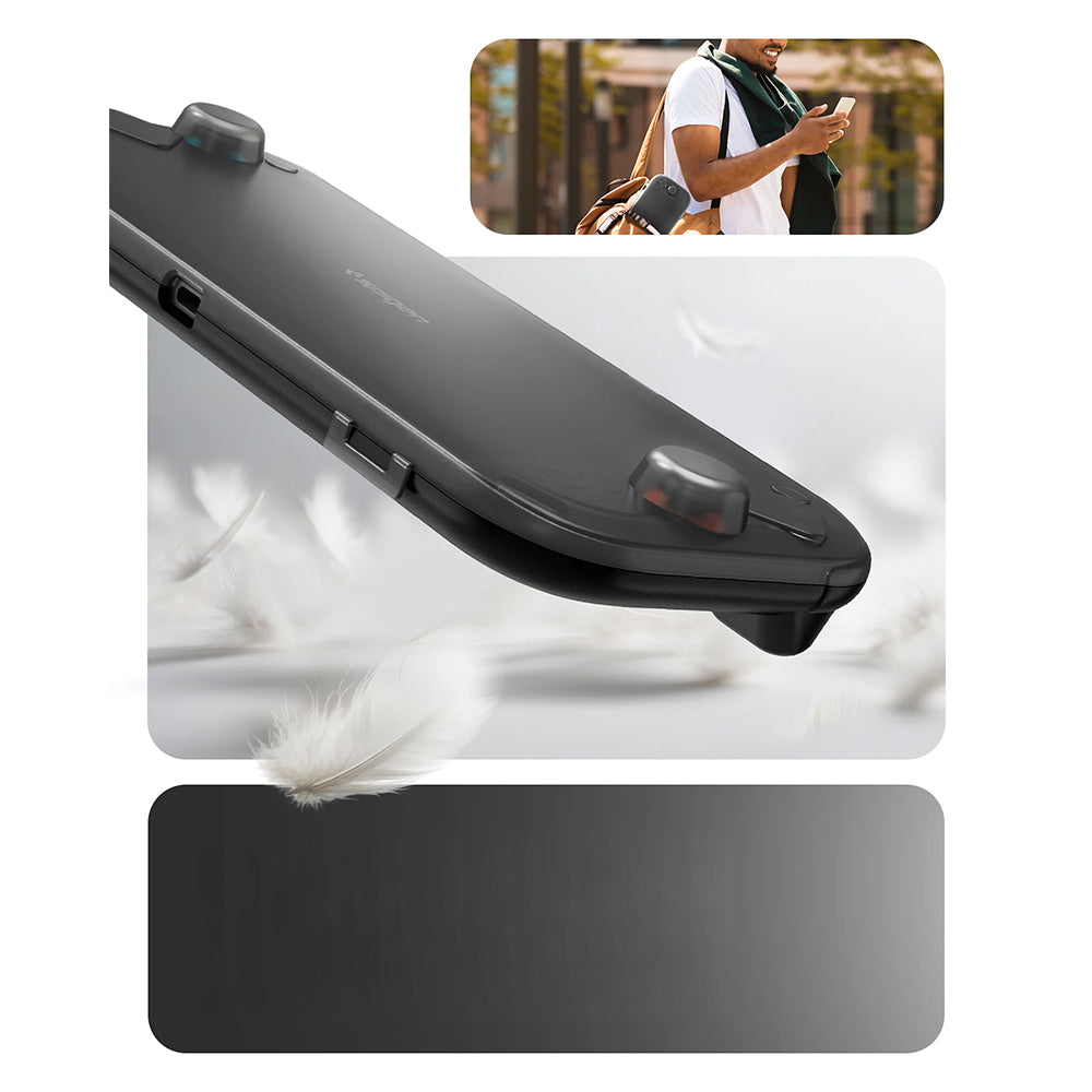 Schutzhülle für Nintendo Switch 2, Spigen Thin Fit 360, Schwarz Rauch