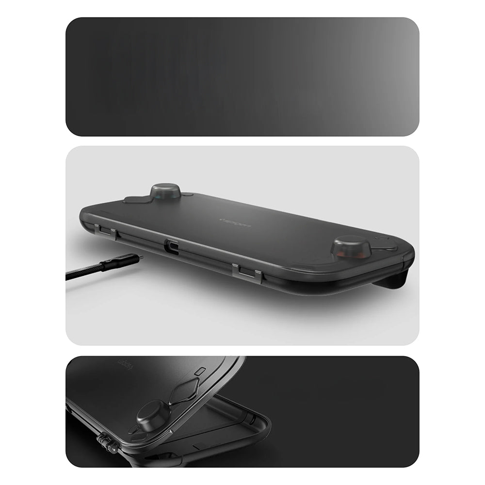 Schutzhülle für Nintendo Switch 2, Spigen Thin Fit 360, Schwarz Rauch