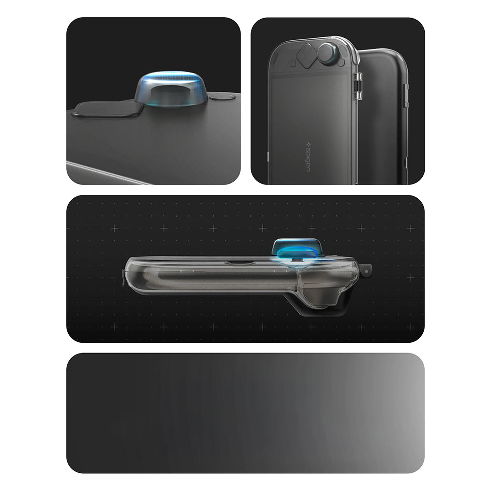 Schutzhülle für Nintendo Switch 2, Spigen Thin Fit 360, Schwarz Rauch