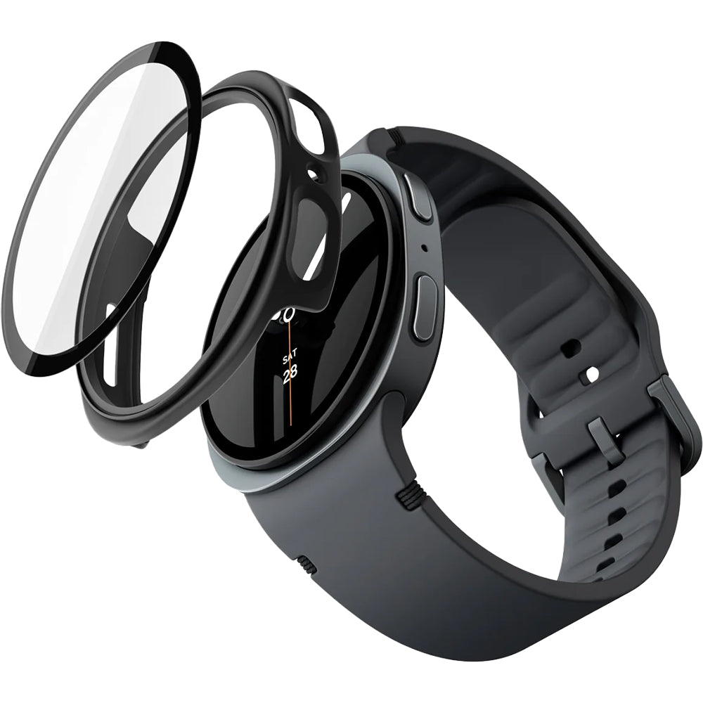 Schutzhülle + Glas Spigen Thin Fit 360 für Galaxy Watch 9 / 8 (40 mm), Schwarz