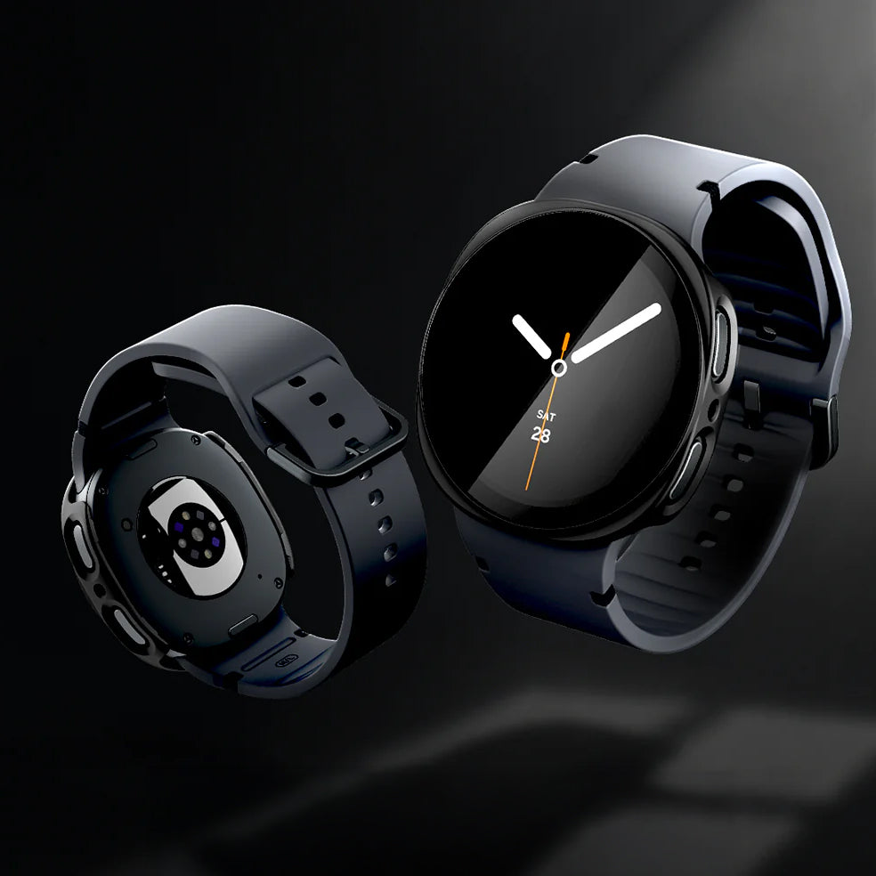 Schutzhülle + Glas Spigen Thin Fit 360 für Galaxy Watch 9 / 8 (40 mm), Schwarz