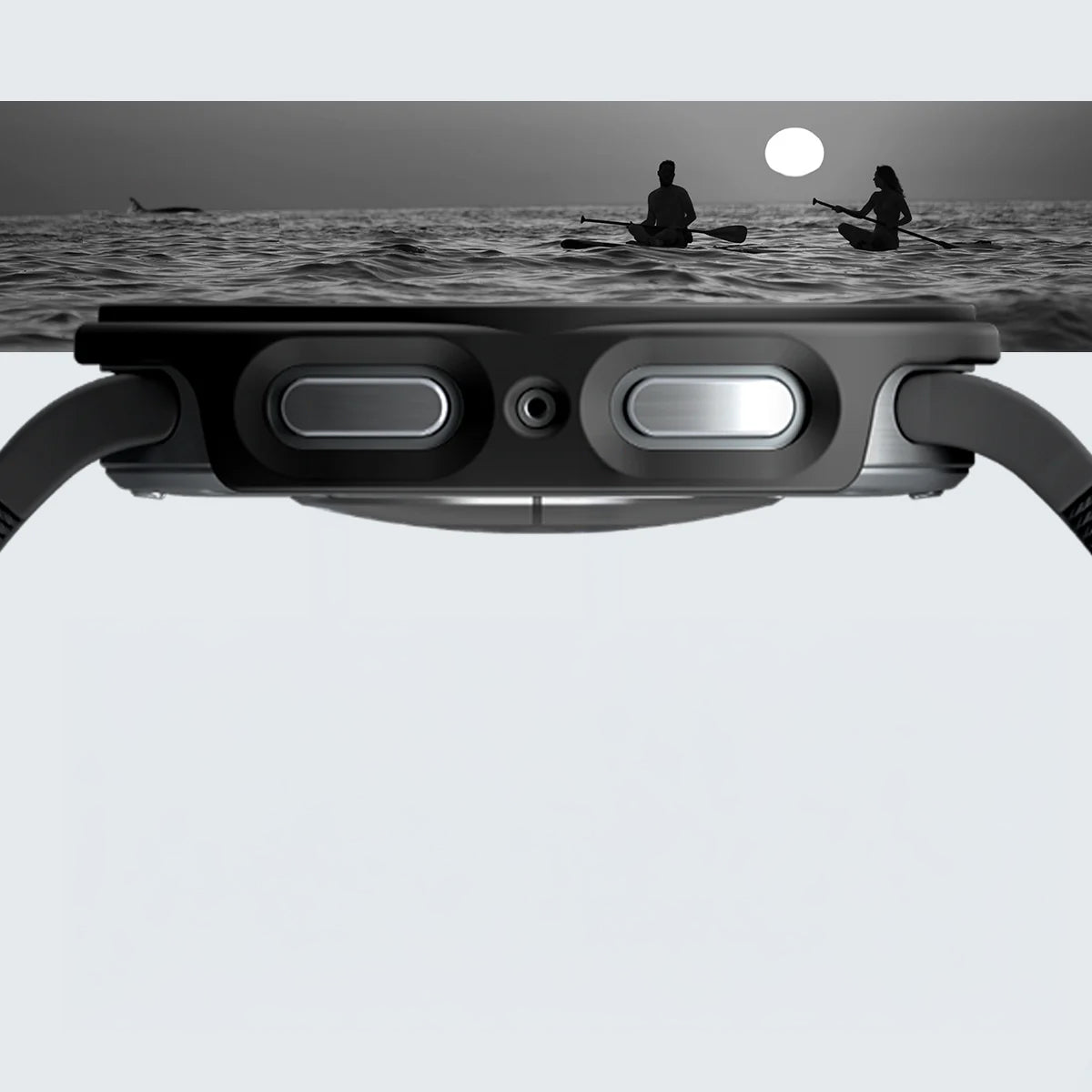 Schutzhülle + Glas Spigen Thin Fit 360 für Galaxy Watch 9 / 8 (40 mm), Schwarz