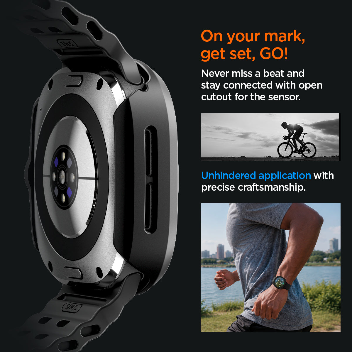 Schutzhülle + Glas für Galaxy Watch Ultra 2 47mm (2026), Spigen Thin Fit 360, Schwarz (3/19)