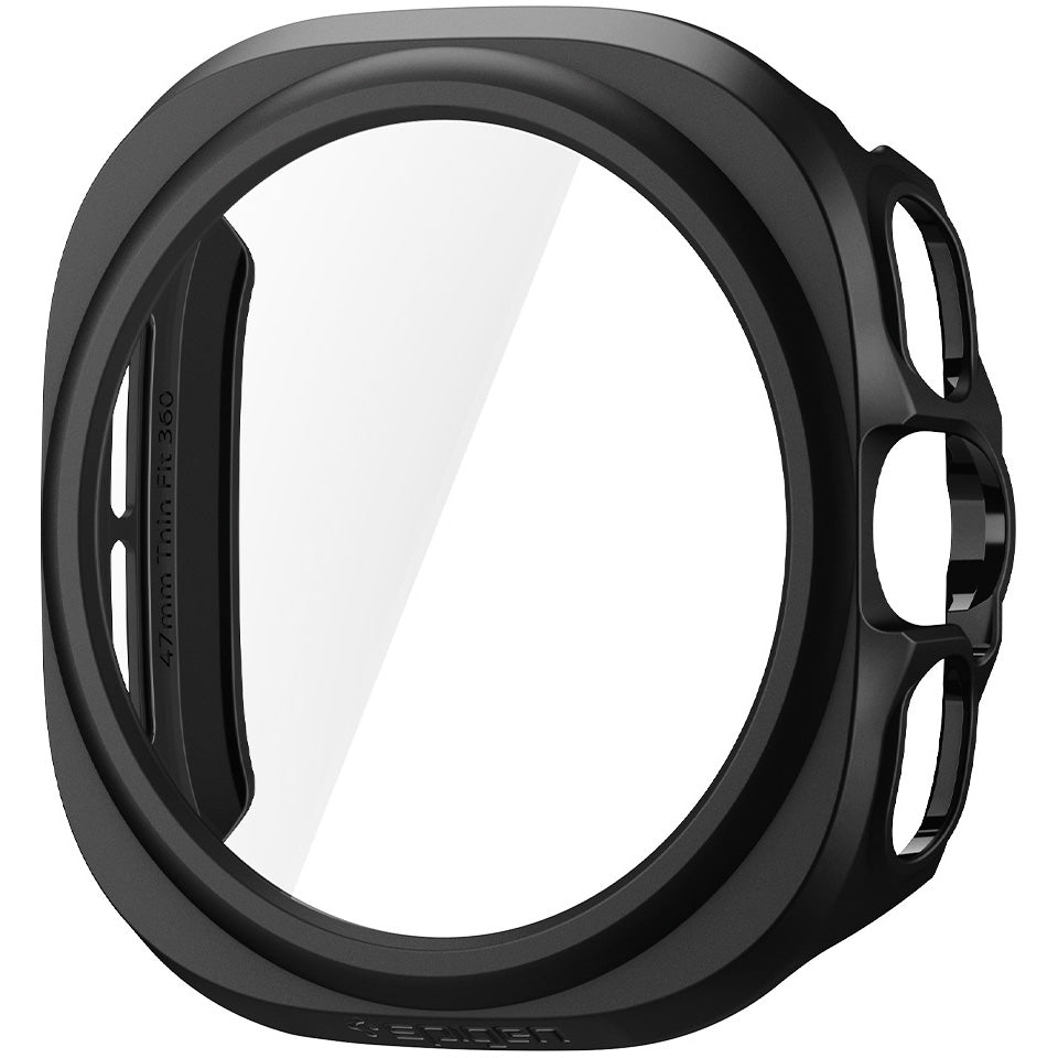 Schutzhülle + Glas für Galaxy Watch Ultra 2 47mm (2026), Spigen Thin Fit 360, Schwarz (9/19)