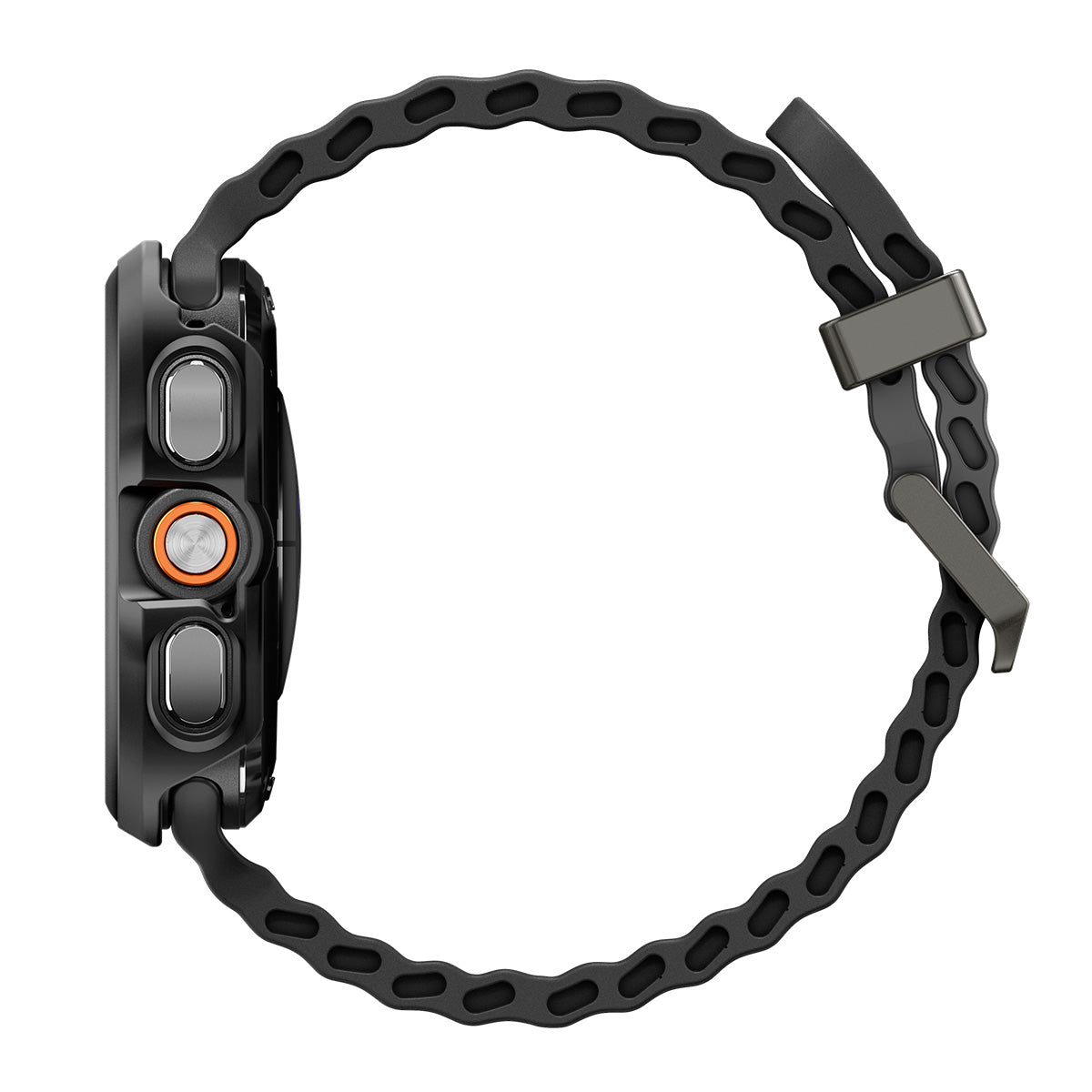 Schutzhülle + Glas für Galaxy Watch Ultra 2 47mm (2026), Spigen Thin Fit 360, Schwarz (15/19)