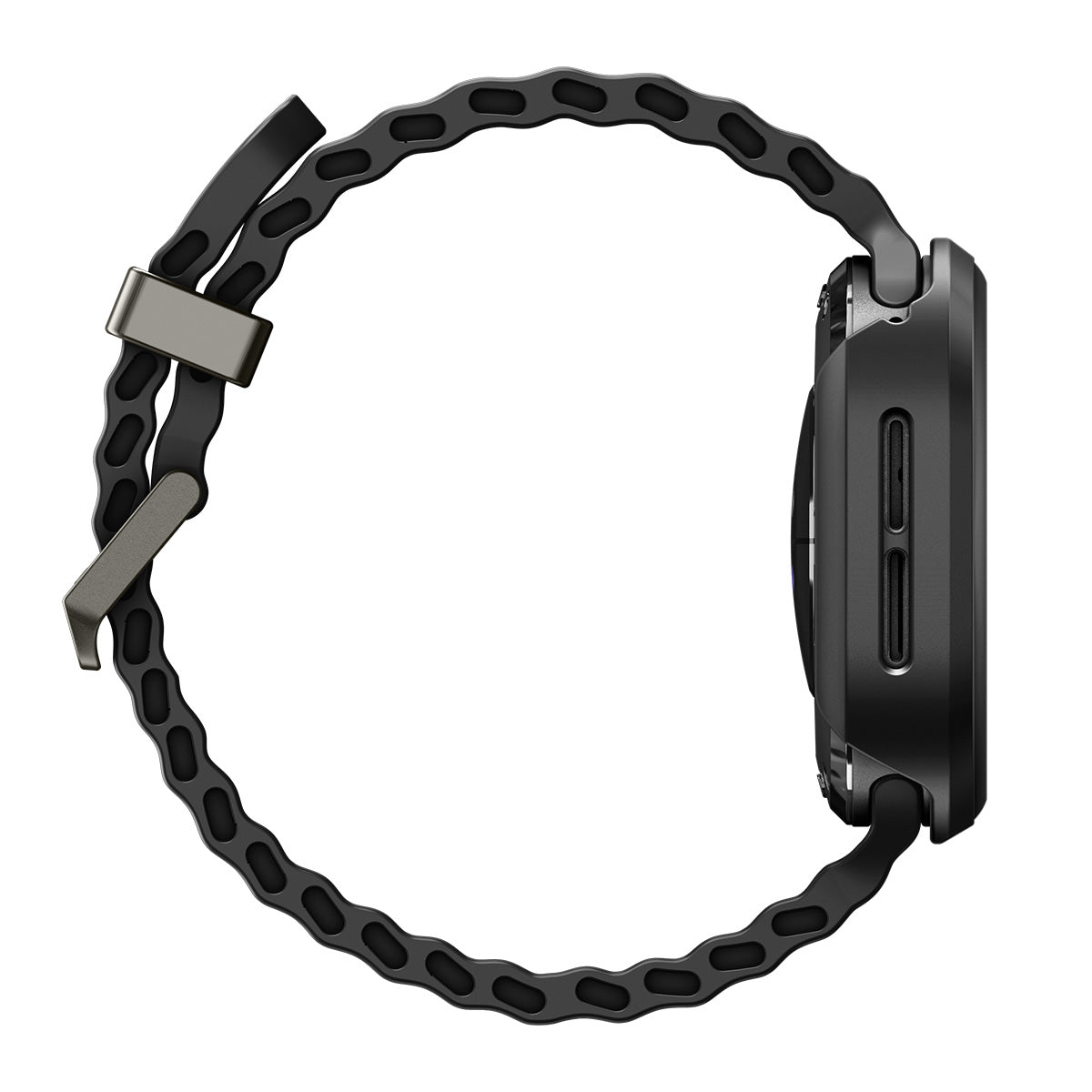 Schutzhülle + Glas für Galaxy Watch Ultra 2 47mm (2026), Spigen Thin Fit 360, Schwarz (16/19)