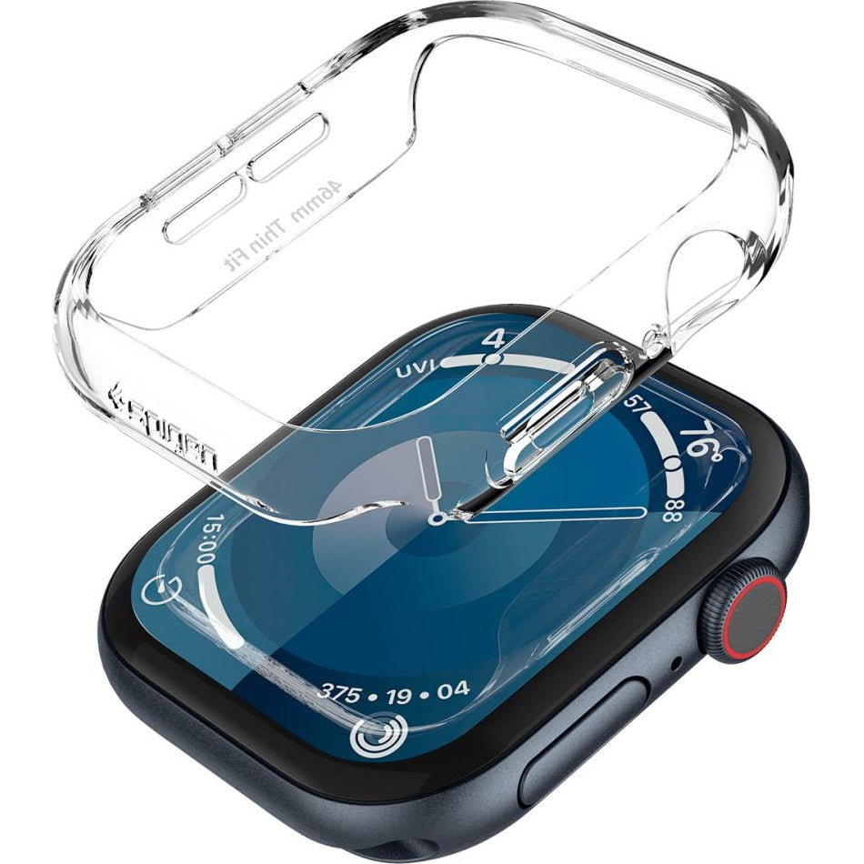 Schutzhülle für Apple Watch 10 46 mm, Spigen Thin Fit, Transparent