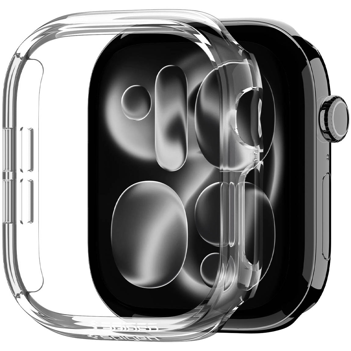 Schutzhülle für Apple Watch Series 12 42mm, Spigen Thin Fit, Transparent (1/16)