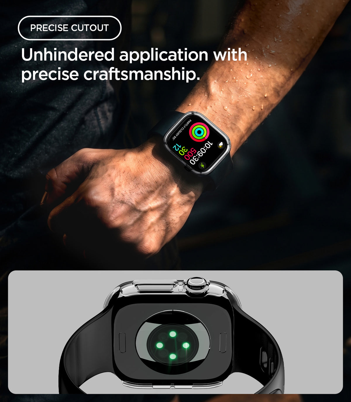 Schutzhülle für Apple Watch Series 12 42mm, Spigen Thin Fit, Transparent (5/16)