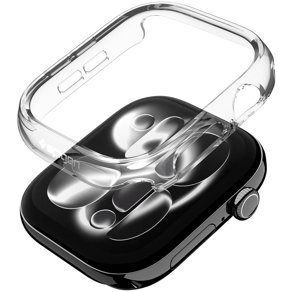 Schutzhülle für Apple Watch Series 12 42mm, Spigen Thin Fit, Transparent (7/16)