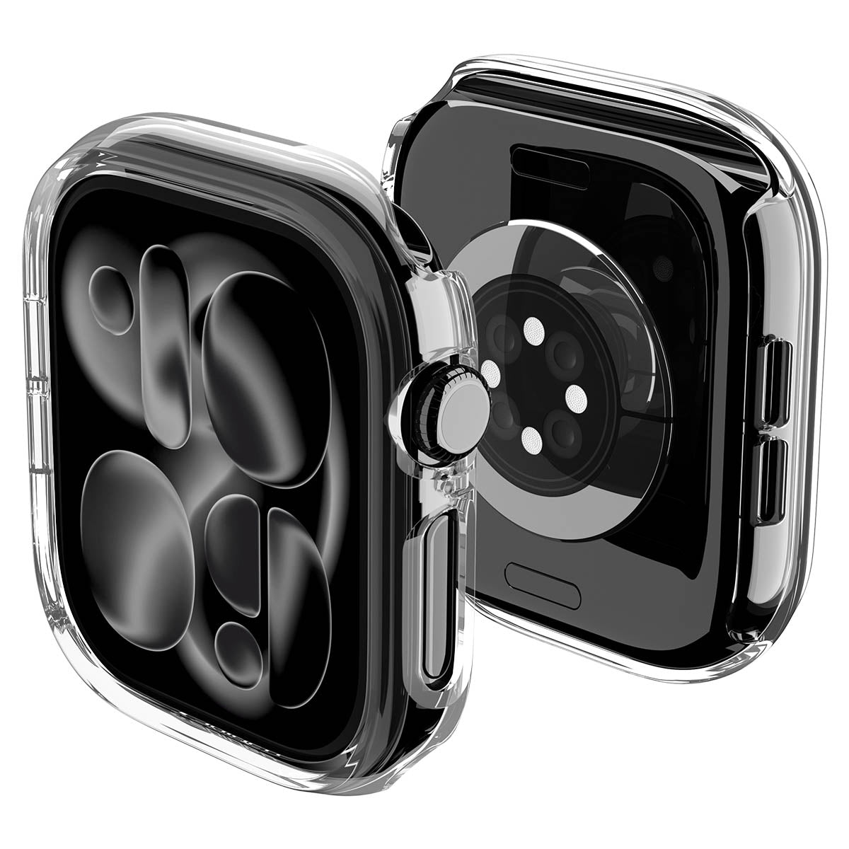 Schutzhülle für Apple Watch Series 12 46mm, Spigen Thin Fit, Transparent (8/16)