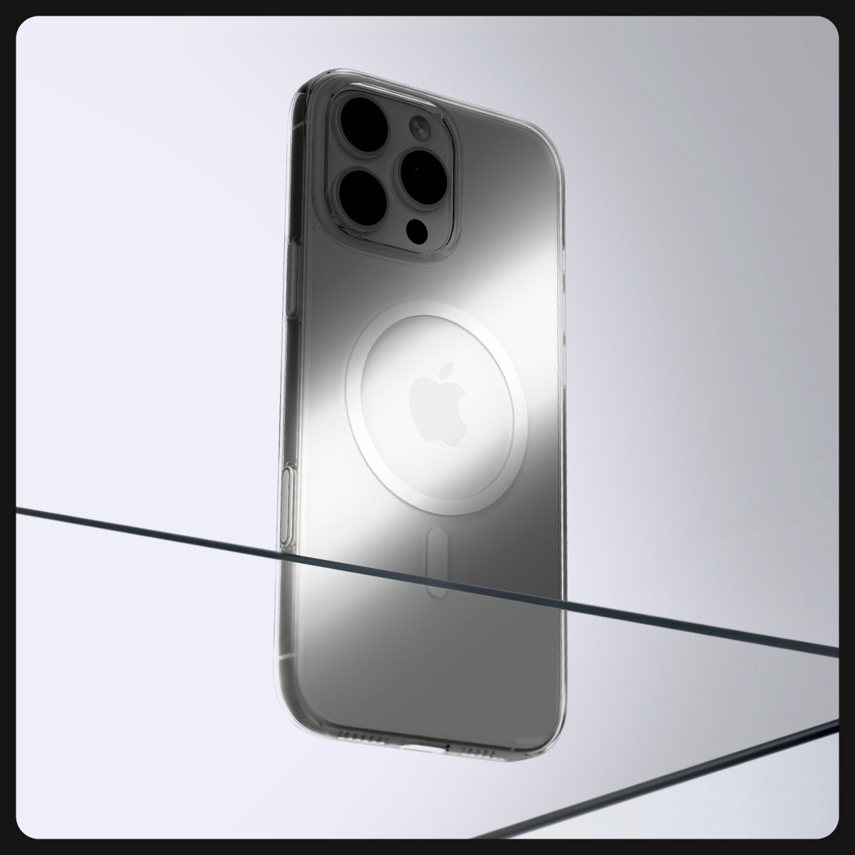 Handyhülle für iPhone 16 Pro, Spigen Thin Fit T Mag (CC) mit MagSafe, Transparent-Weiß