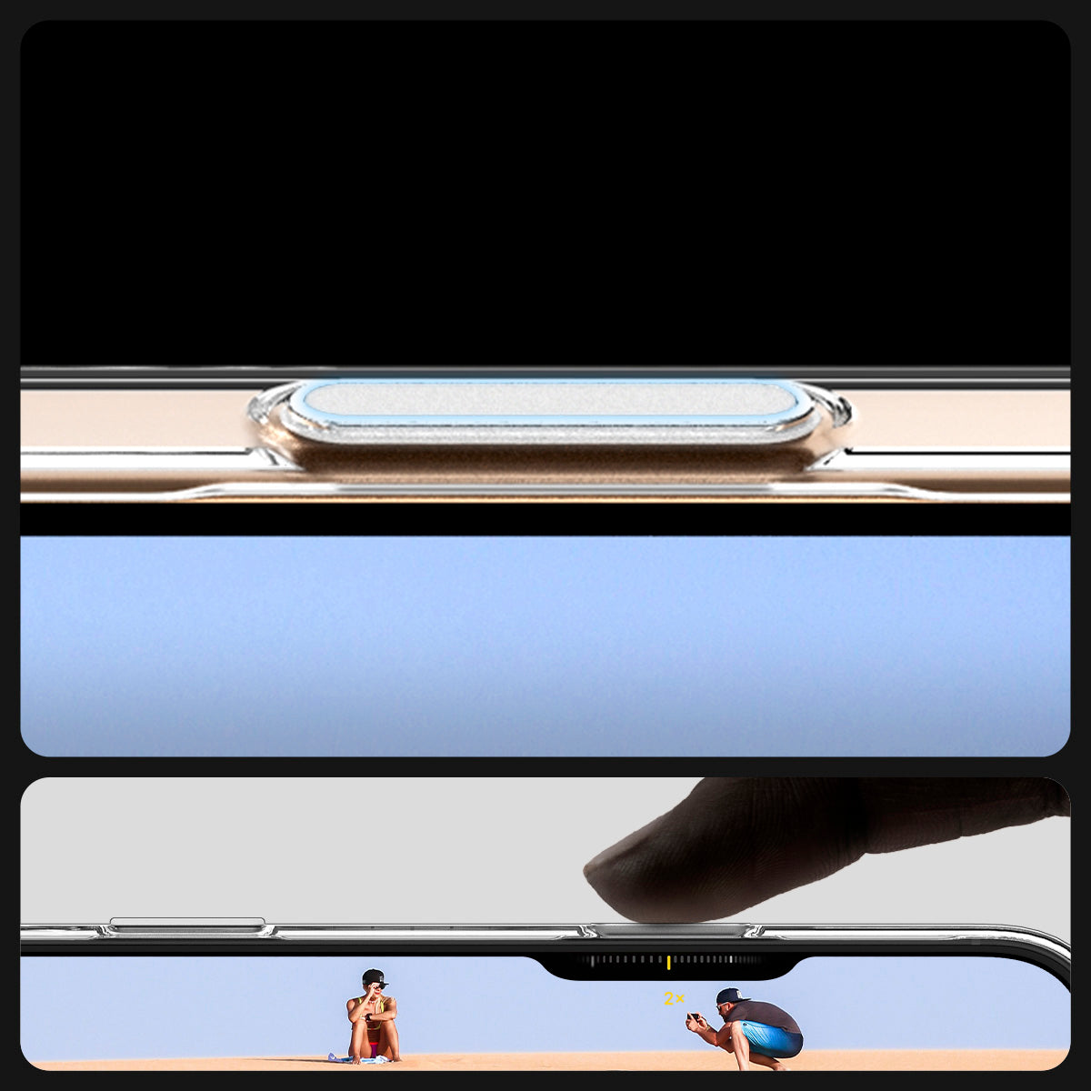 Handyhülle für iPhone 16 Pro, Spigen Thin Fit T Mag (CC) mit MagSafe, Transparent-Weiß