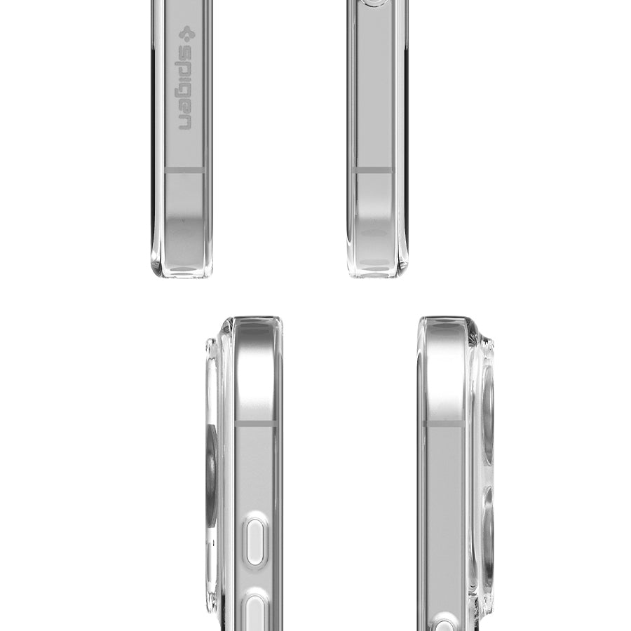 Handyhülle für iPhone 16 Pro, Spigen Thin Fit T Mag (CC) mit MagSafe, Transparent-Weiß