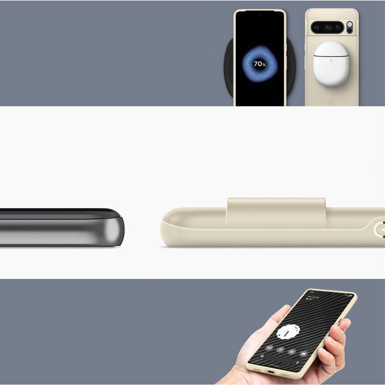 Schutzhülle Spigen Thin Fit für Google Pixel 8 Pro, Beige