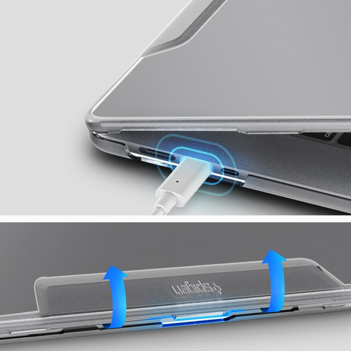 Schutzhülle für MacBook Air 15.3" M5 / M4 / M3 / M2, Spigen Thin Fit, Transparent