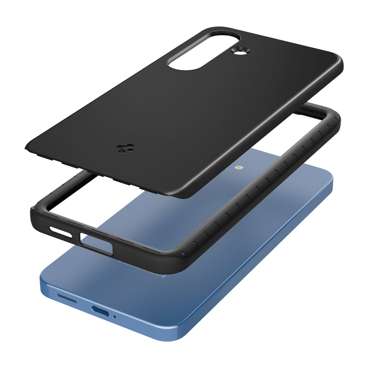 Handyhülle für Galaxy S25, Spigen Thin Fit Mag mit MagSafe, Schwarz