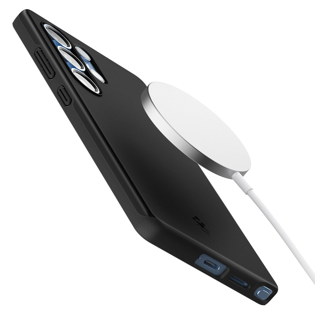 Handyhülle für Galaxy S25 Ultra, Spigen Thin Fit Mag mit MagSafe, Schwarz