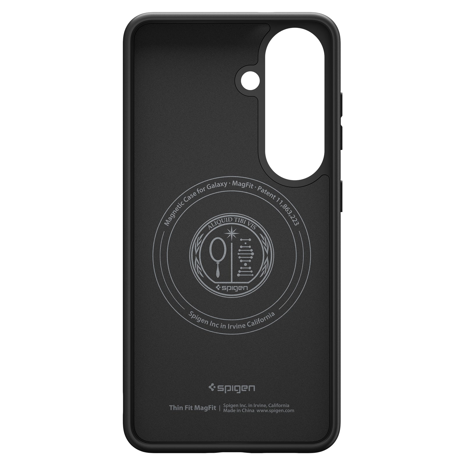 Handyhülle für Galaxy S26, Spigen Thin Fit Mag mit MagSafe, Schwarz