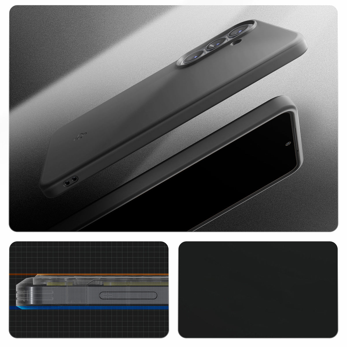 Handyhülle für Galaxy S26, Spigen Thin Fit Mag mit MagSafe, Schwarz