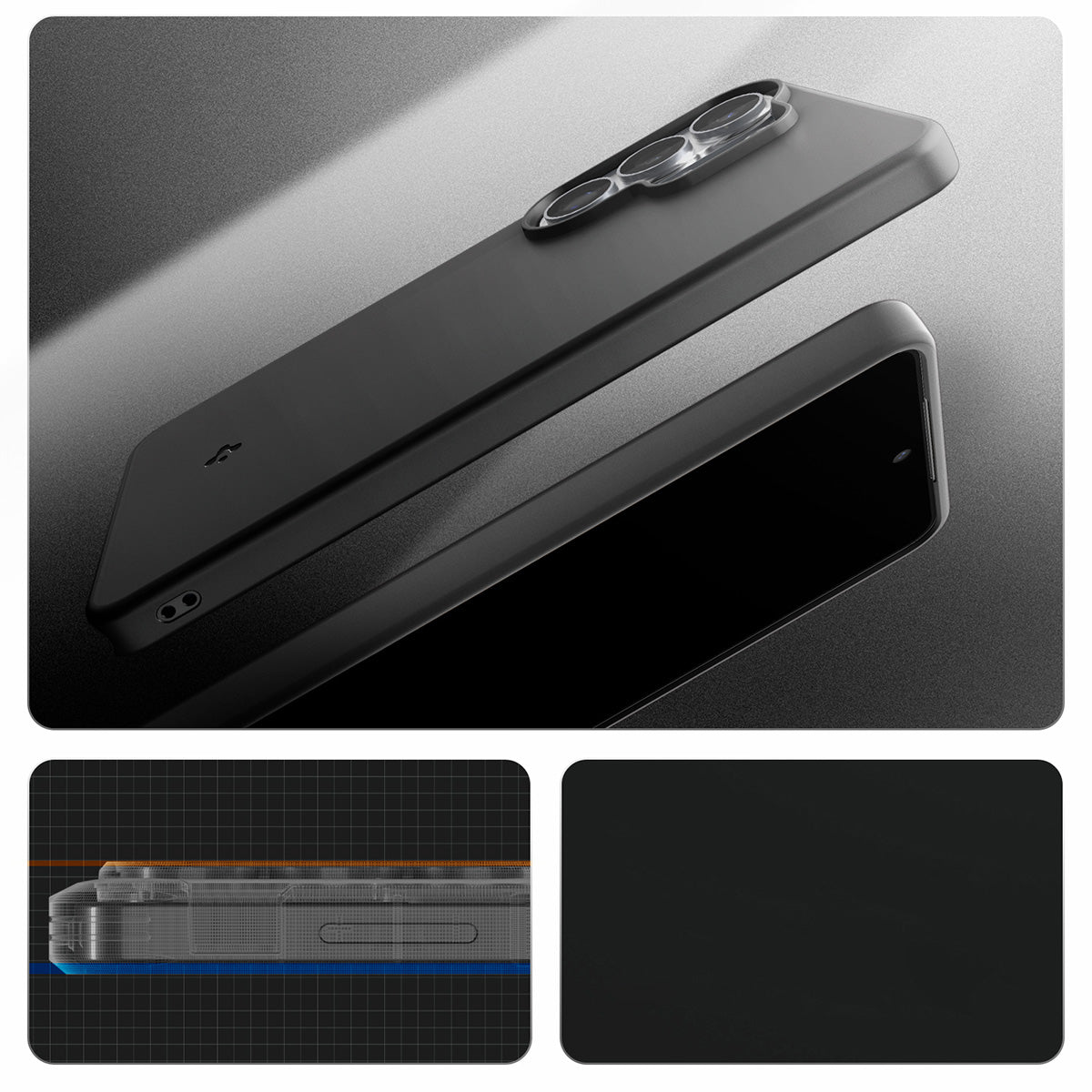 Handyhülle für Galaxy S26 Ultra, Spigen Thin Fit Mag mit MagSafe, Schwarz
