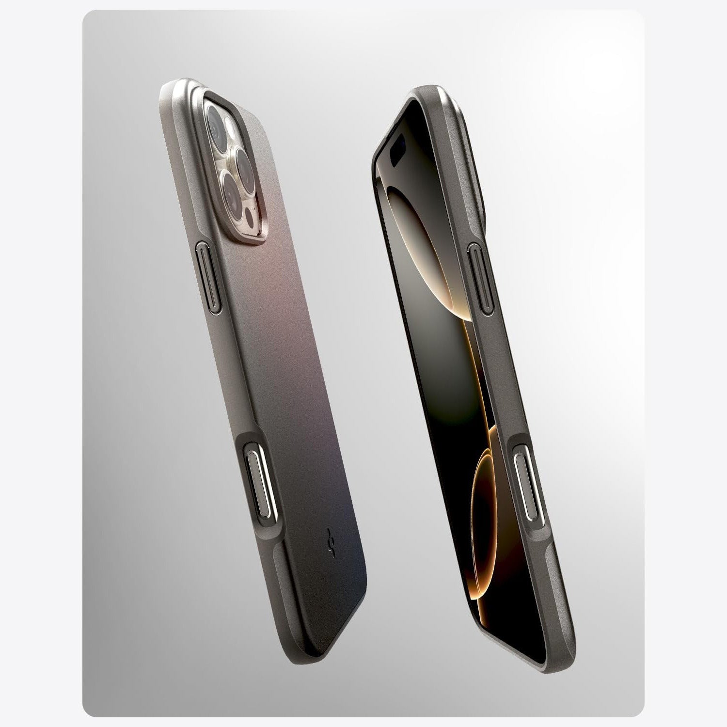Handyhülle für iPhone 16 Pro, Spigen Thin Fit Mag mit MagSafe, Rotguss