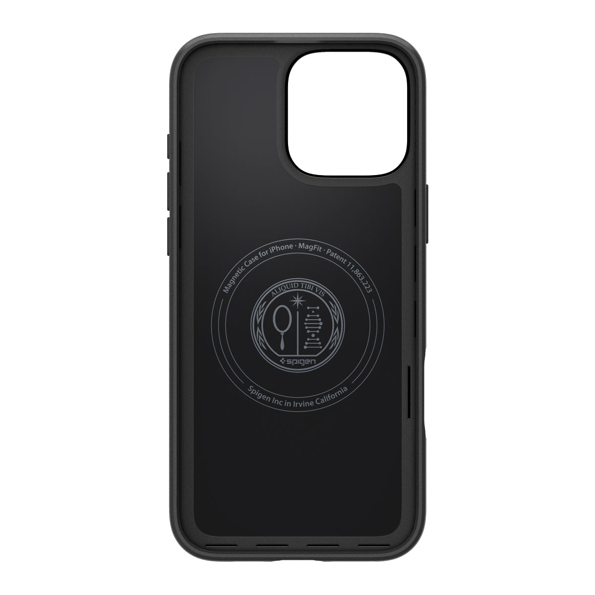 Handyhülle für iPhone 16 Pro Max, Spigen Thin Fit Mag mit MagSafe, Schwarz