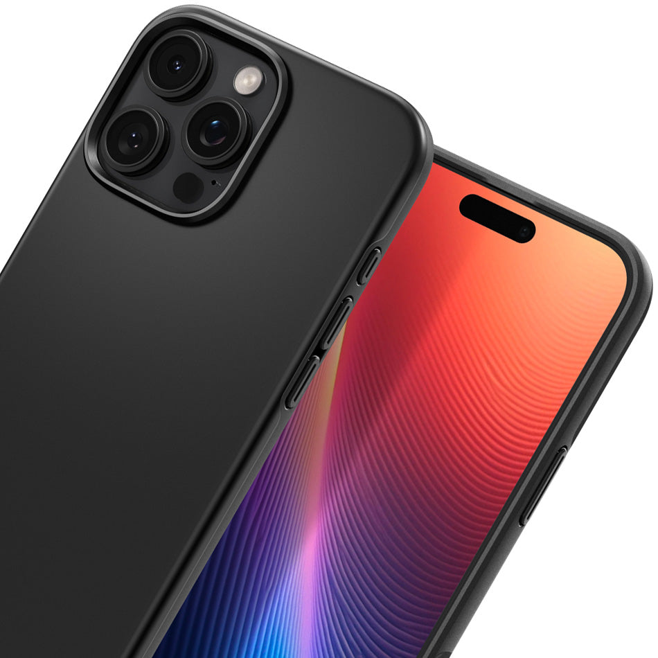 Handyhülle für iPhone 16 Pro Max, Spigen Thin Fit Mag mit MagSafe, Schwarz