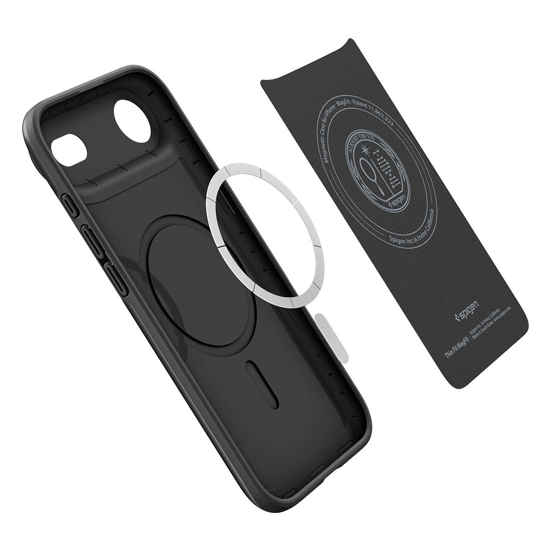 Handyhülle für iPhone Air, Spigen Thin Fit Mag mit MagSafe, Schwarz