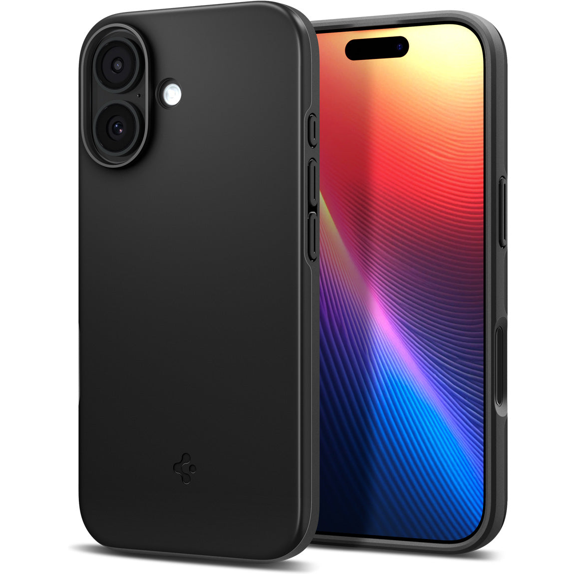 Handyhülle für iPhone 17, Spigen Thin Fit Mag mit MagSafe, Schwarz