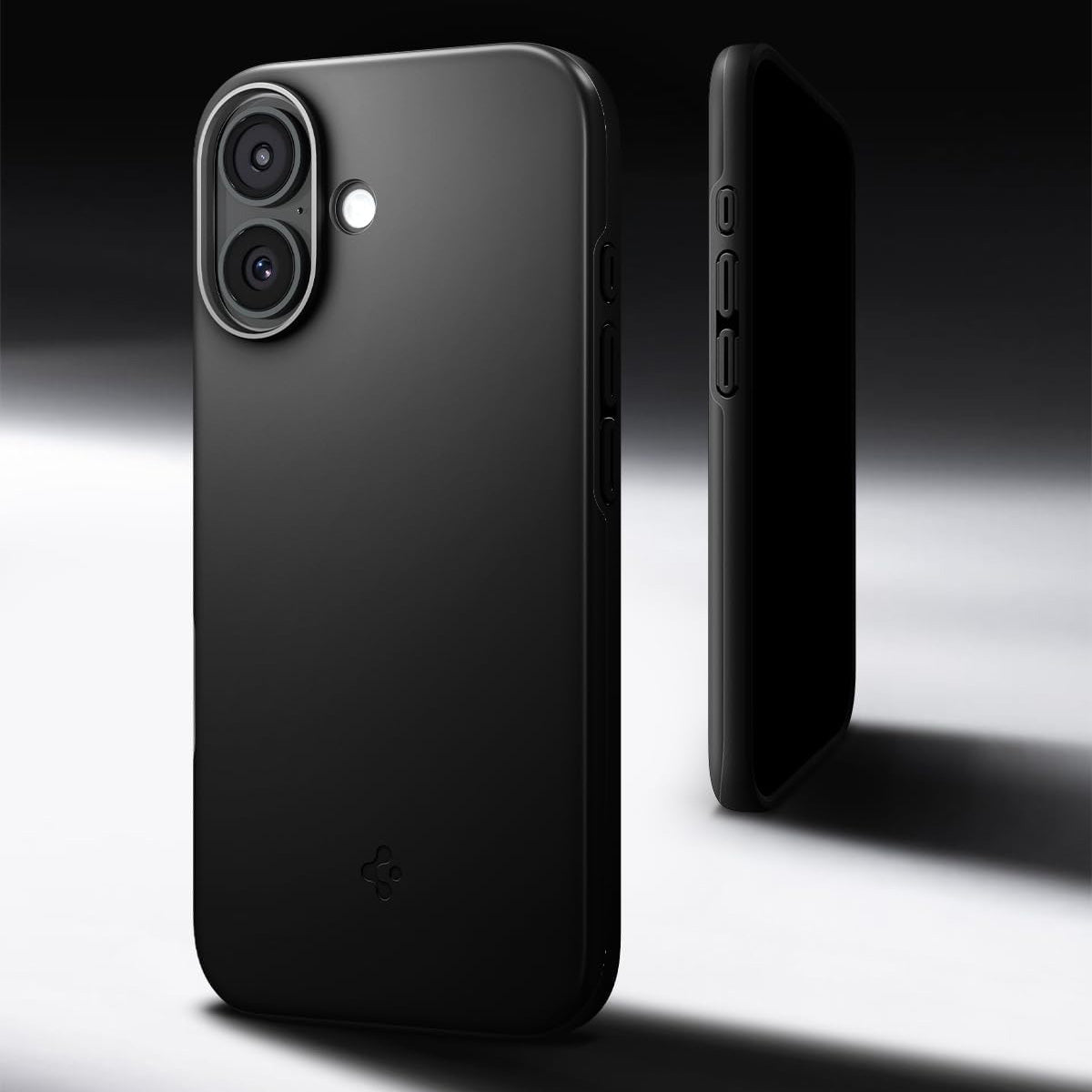 Handyhülle für iPhone 17, Spigen Thin Fit Mag mit MagSafe, Schwarz