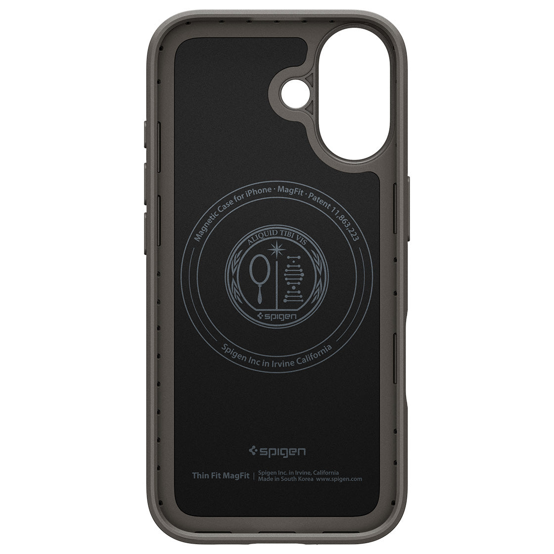 Handyhülle für iPhone 17, Spigen Thin Fit Mag mit MagSafe, Rotguss