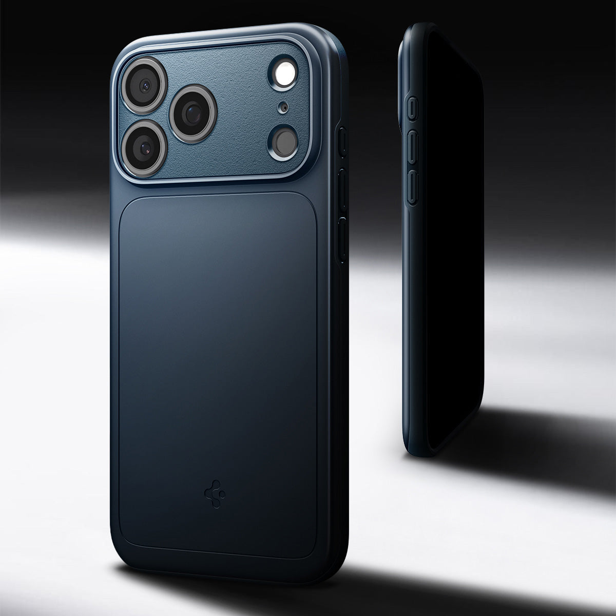 Handyhülle für iPhone 17 Pro Max, Spigen Thin Fit Mag mit MagSafe, Dunkelblau