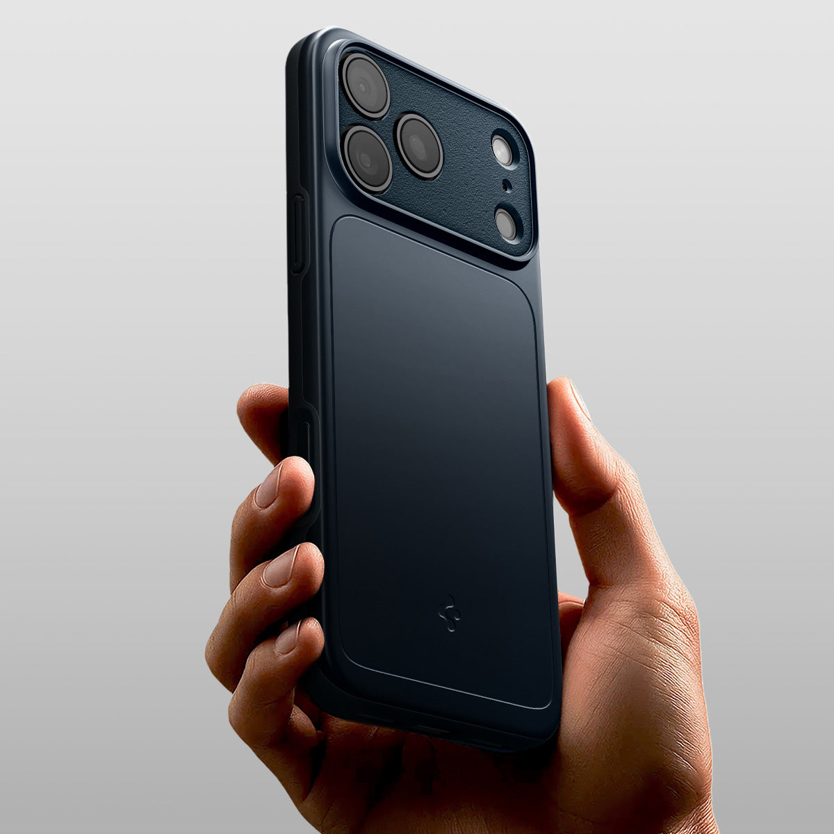 Handyhülle für iPhone 17 Pro Max, Spigen Thin Fit Mag mit MagSafe, Dunkelblau