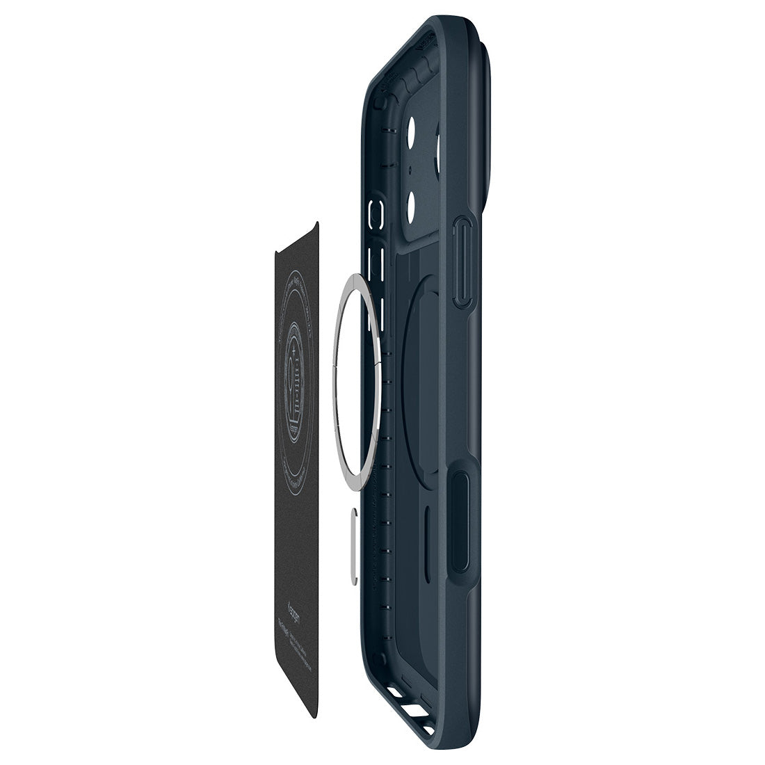 Handyhülle für iPhone 17 Pro Max, Spigen Thin Fit Mag mit MagSafe, Dunkelblau