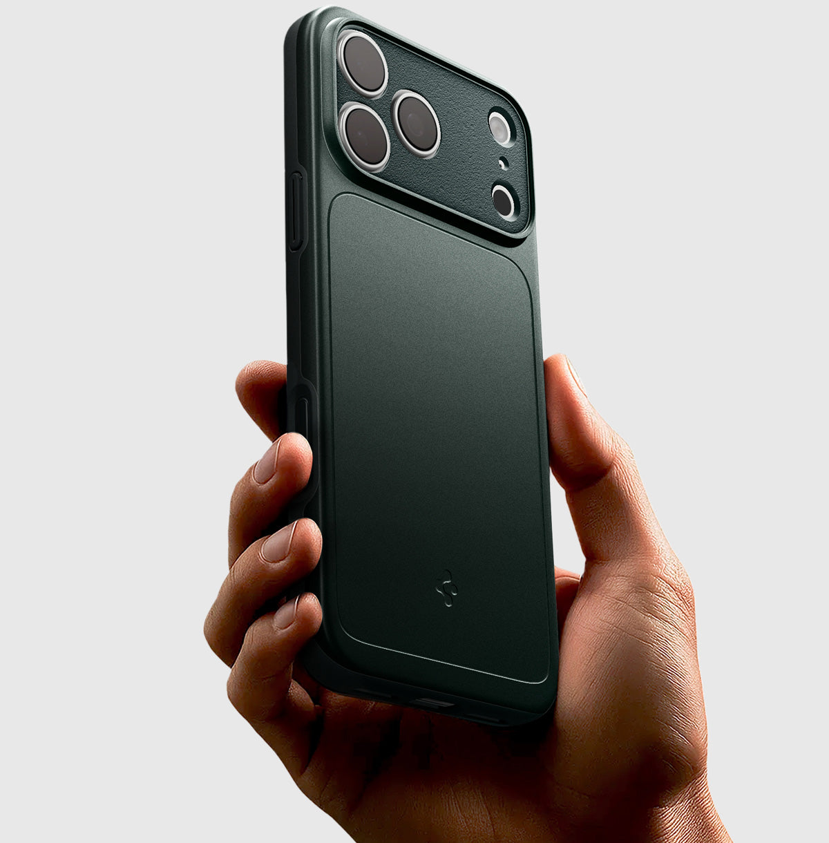 Handyhülle für iPhone 18 Pro, Spigen Thin Fit Mag mit MagSafe, Grün (7/15)