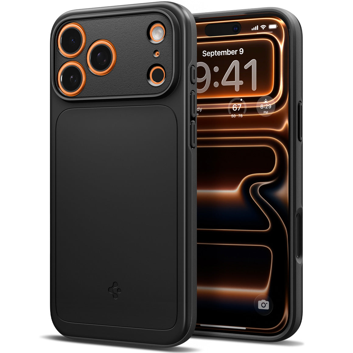 Handyhülle für iPhone 18 Pro, Spigen Thin Fit Mag mit MagSafe, Schwarz (1/15)