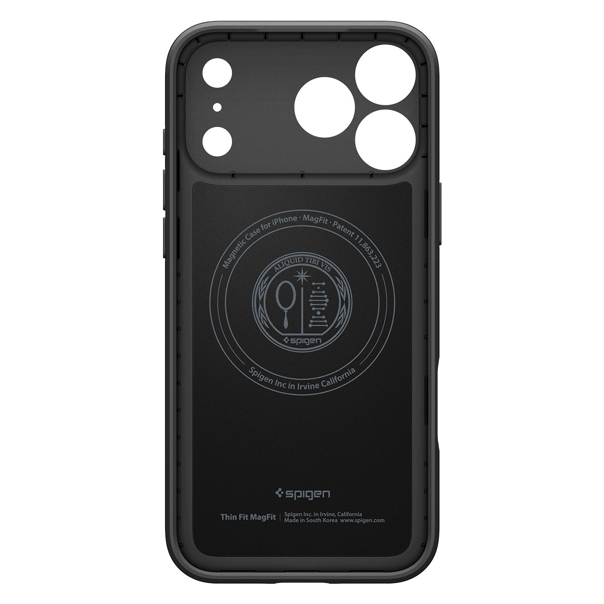 Handyhülle für iPhone 18 Pro, Spigen Thin Fit Mag mit MagSafe, Schwarz (11/15)