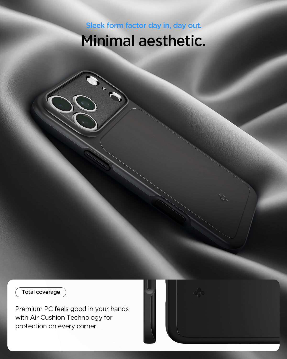 Handyhülle für iPhone 18 Pro Max, Spigen Thin Fit Mag mit MagSafe, Schwarz (3/15)