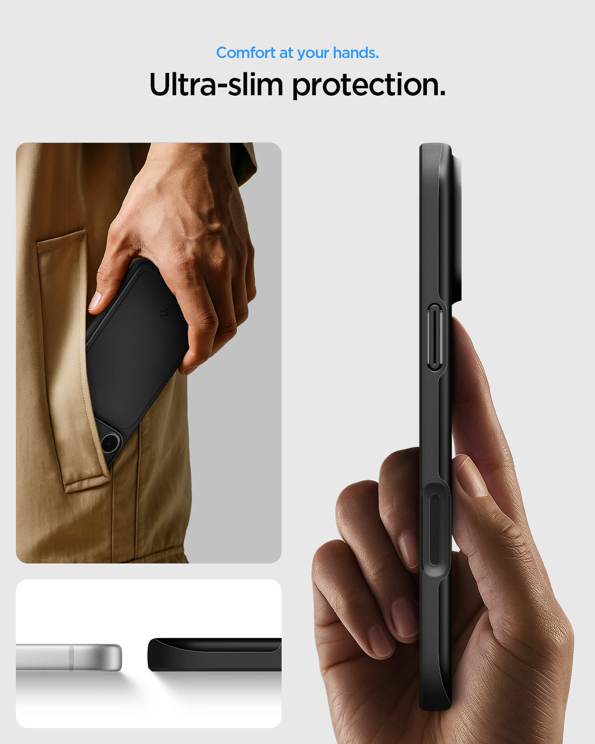 Handyhülle für iPhone 18 Pro Max, Spigen Thin Fit Mag mit MagSafe, Schwarz (8/15)