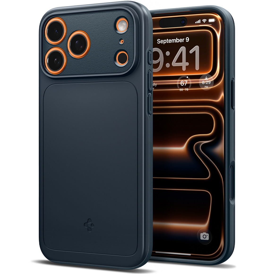 Handyhülle für iPhone 18 Pro Max, Spigen Thin Fit Mag mit MagSafe, Dunkelblau (1/15)