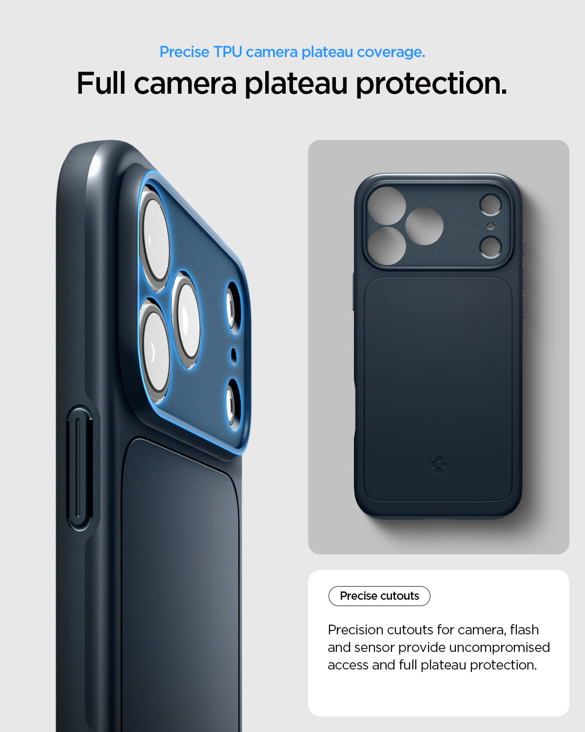 Handyhülle für iPhone 18 Pro Max, Spigen Thin Fit Mag mit MagSafe, Dunkelblau (2/15)