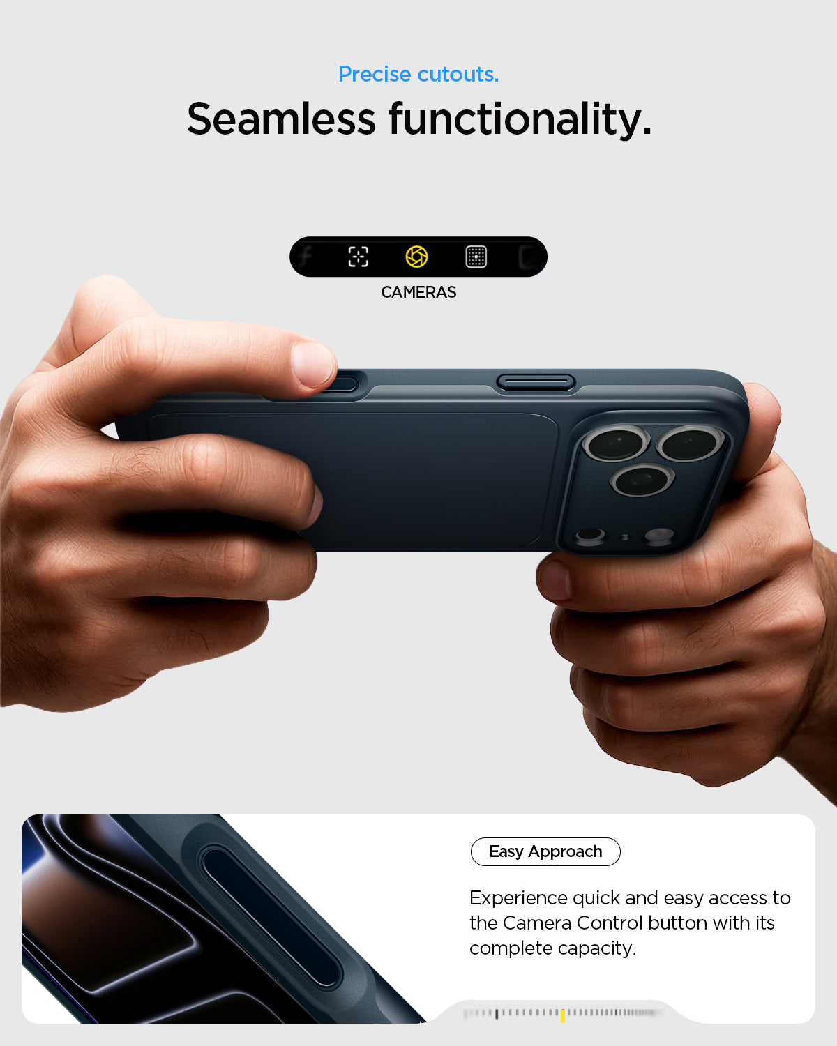 Handyhülle für iPhone 18 Pro Max, Spigen Thin Fit Mag mit MagSafe, Dunkelblau (5/15)