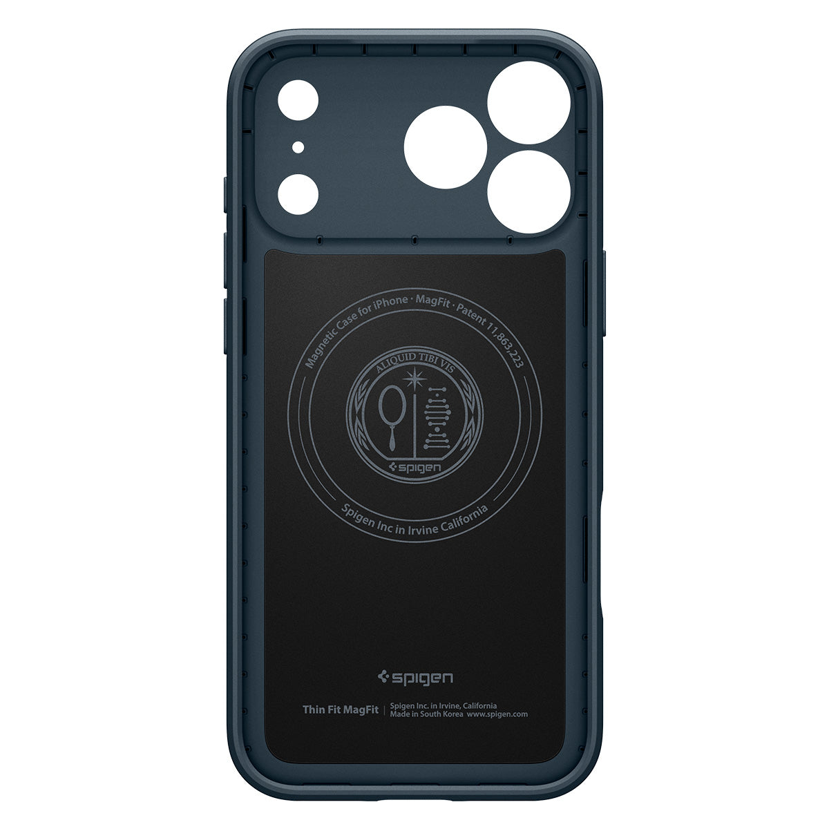 Handyhülle für iPhone 18 Pro Max, Spigen Thin Fit Mag mit MagSafe, Dunkelblau (11/15)