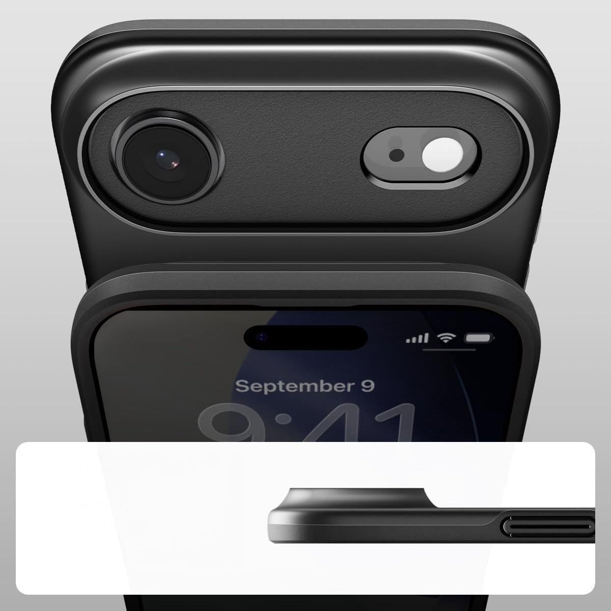 Handyhülle für iPhone Air, Spigen Thin Fit Mag mit MagSafe, Schwarz