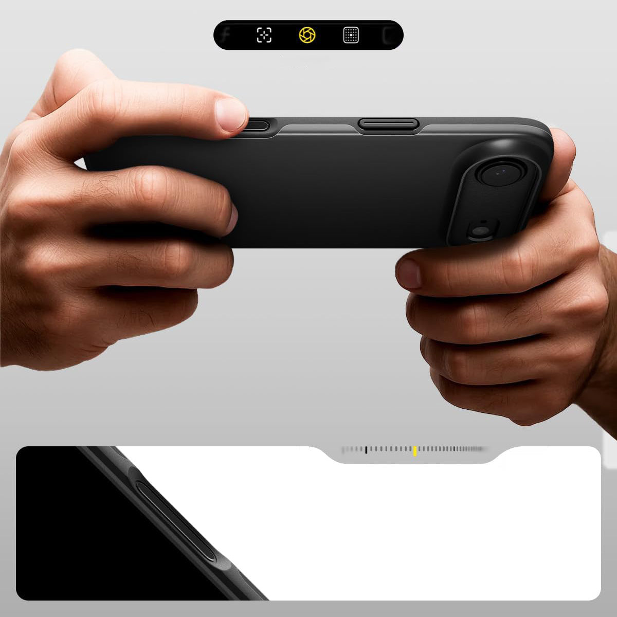 Handyhülle für iPhone Air, Spigen Thin Fit Mag mit MagSafe, Schwarz