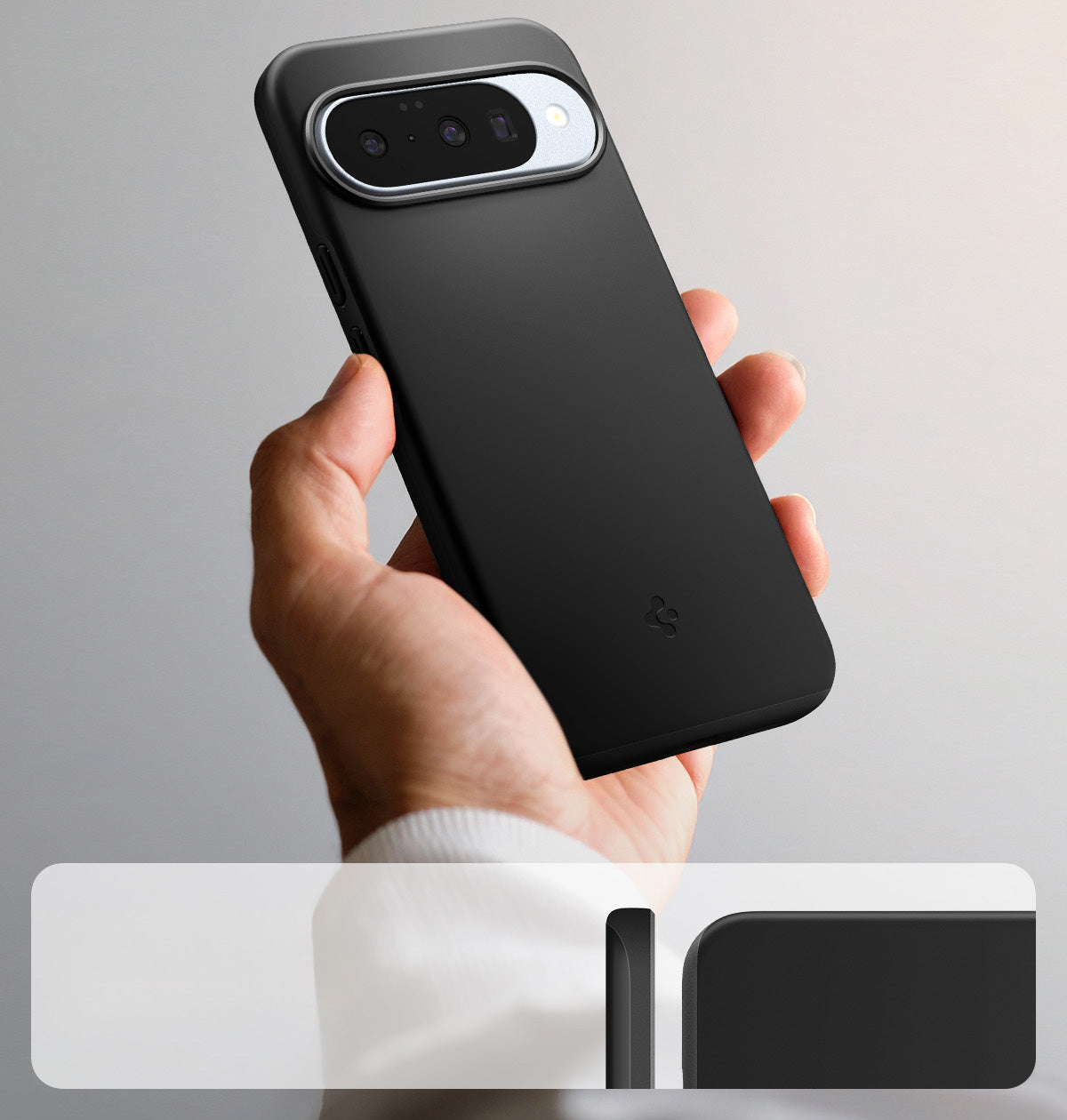 Handyhülle für Google Pixel 10 Pro / Pixel 10, Spigen Thin Fit Mag mit MagSafe, Schwarz
