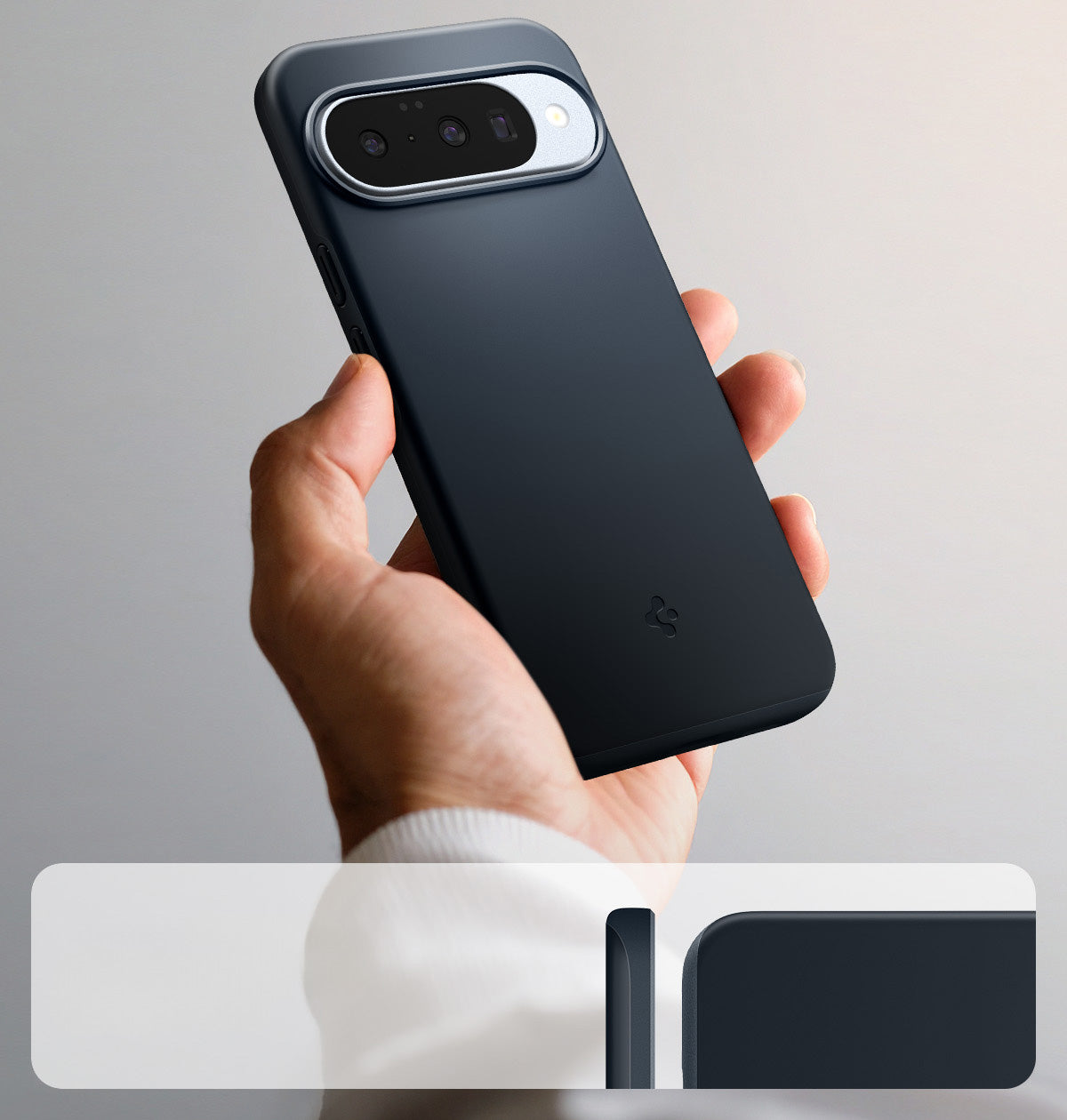 Handyhülle für Google Pixel 10 Pro / Pixel 10, Spigen Thin Fit Mag mit MagSafe, Dunkelblau