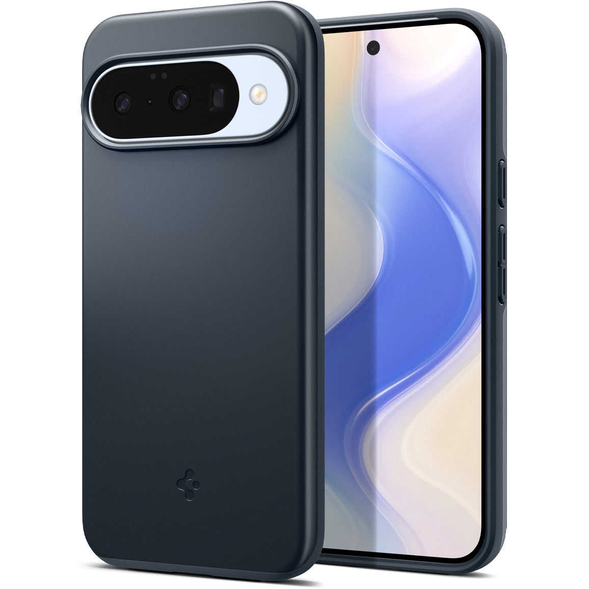 Handyhülle für Google Pixel 10 Pro / Pixel 10, Spigen Thin Fit Mag mit MagSafe, Dunkelblau