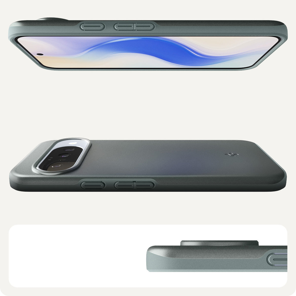 Handyhülle für Google Pixel 10 Pro / Pixel 10, Spigen Thin Fit Mag mit MagSafe, Grün